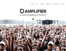 Tablet Screenshot of amplifiertv.com